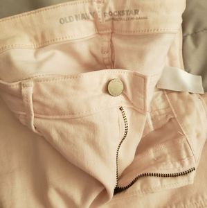 Pink Old Navy Rockstar skinny jeans sz 6